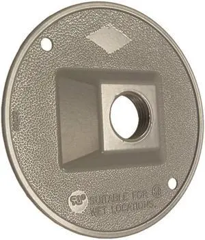 Bell Weatherproof 5193-5 Weatherproof Gray Round Lampholder Cover