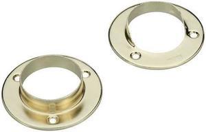 National, N191-577, Satin Brass, Pole Socket, For Mounting Wood Closet Poles Up To 1-3/8"