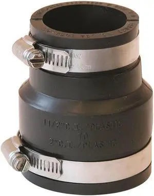 ZORO SELECT 1056-215 Flexible Coupling,For Pipe Size 2x1-1/2"