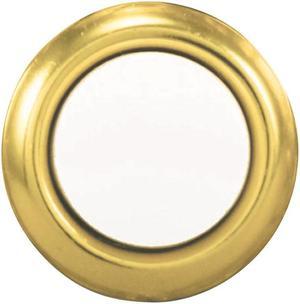 Heathco 455-G-A 1 x 6 x 2.75 Pearl Doorbell - Gold
