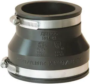 ZORO SELECT 1056-43 Flexible Coupling,For Pipe Size 4" x 3"