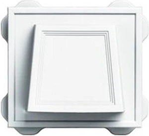 VNTLR HDD 4in WHT 12sq-in Builders Edge Utililty Vents / Exhaust Vents White VNTLR HDD 4in WHT 12sq-in Builders Edge Utililty Vents / Exhaust Vents White