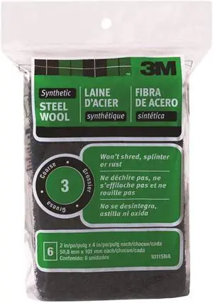 3M 10115NA Number 3 Synthetic Steel Wool - Wont Rust