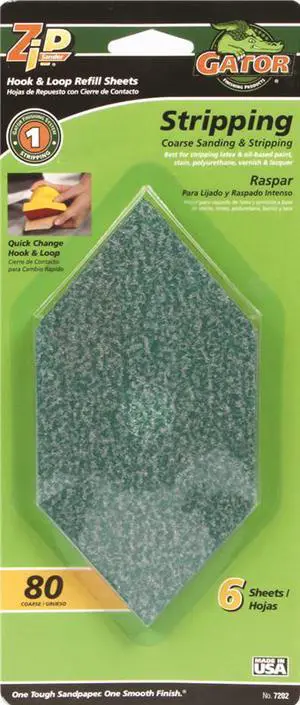 Zip Refills 80 Grit Ali Industries Stripping & Finishing Pad 7202 082354072025