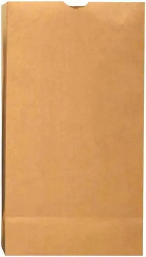Duro 18416 Flat Bottom Grocery Bag 7-3/4 in L X 4-13/16 in W X 16 in D Kraft Paper Brown