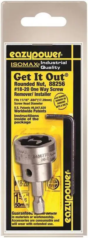 EAZYPOWER 88256 One Way Screw Remover,No.18 to No.20