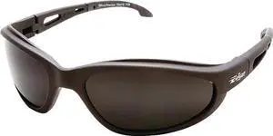 EDGE EYEWEAR TSM216 Dakura, Safety Glasses Anti-Scratch, Gray Lens, Black