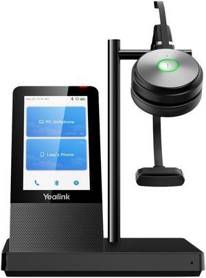 Yealink WH66 Mono Teams 4.0 inch (480 x 800) capacitive touch screen Yealink Acoustic Shield Technology 2-ports USB 3.0 hub Wireless mobile phone charger Crystal speakerphone Supports busylight Teams