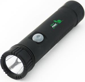 Nature Power 3-Watt LED Tactical Rechargeable Flashlight with Integrated 4500mAh Powerbank for Charging Portable Devices