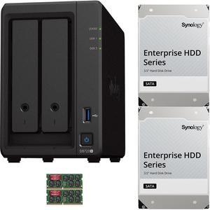 Synology DS723+ 2-Bay NAS, 32GB RAM, 8TB (2 x 4TB) of Synology Enterprise Drives Fully Assembled and Tested By CustomTechSales