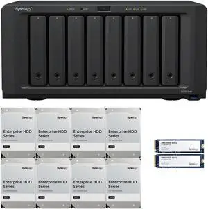 Synology DS1823xs+ 8-Bay NAS 8GB RAM 800GB (2 x 400GB) Cache and 64TB (8 x 8TB) of Synology Enterprise Drives Fully Assembled and Tested By CustomTechSales