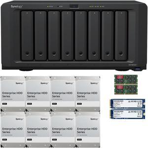 Synology DS1823xs+ 8-Bay NAS 16GB RAM 1.6TB (2 x 800GB) Cache and 32TB (8 x 4TB) of Synology Enterprise Drives Fully Assembled and Tested By CustomTechSales