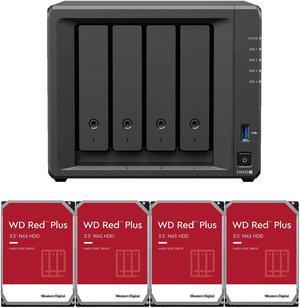 Synology DS423+ Intel Quad-Core 4-Bay NAS, 2GB RAM, 12TB (4 x 3TB) of Western Digital Red Plus Drives Fully Assembled and Tested By CustomTechSales