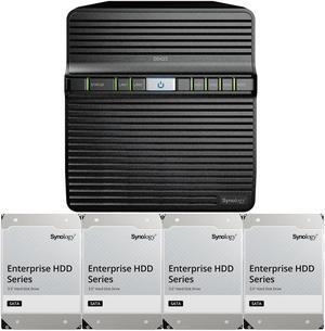 Synology DS423 4-Bay NAS, 2GB RAM, 16TB (4 x 4TB) of Synology Enterprise Drives Fully Assembled and Tested By CustomTechSales