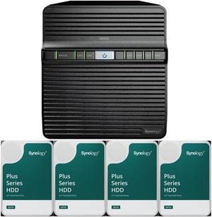Synology DS423 4-Bay NAS, 2GB RAM, 48TB (4 x 12TB) of Synology Plus NAS Drives Fully Assembled and Tested By CustomTechSales