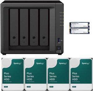Synology DS923+ Dual-Core 4-Bay NAS with 4GB RAM and 48TB (4 x 12TB) of Synology Plus Drives and 800GB (2 x 400GB) Synology Cache Fully Assembled and Tested By CustomTechSales Synology DS923+ Dual-Core 4-Bay NAS with 4GB RAM and 48TB (4 x 12TB) of Synology Plus Drives and 800GB (2 x 400GB) Synology Cache Fully Assembled and Tested By CustomTechSales