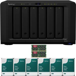 Synology DS1621+ 6-Bay NAS with 8GB RAM and 36TB (6 x 6TB) of Synology Plus Drives Fully Assembled and Tested By CustomTechSales