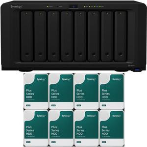 Synology DS1821+ 8-Bay NAS with 4GB RAM and 32TB (8 x 4TB) of Synology Plus Drives Fully Assembled and Tested By CustomTechSales