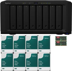 Synology DS1821+ 8-Bay NAS with 16GB RAM and 32TB (8 x 4TB) of Synology Plus Drives Fully Assembled and Tested By CustomTechSales