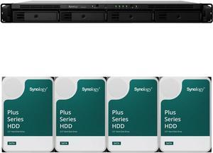 Synology RS422+ 4-Bay NAS with 2GB RAM and 32TB (4 x 8TB) of Synology Plus Series Drives Fully Assembled and Tested By CustomTechSales