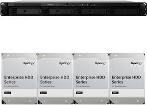 Synology RS422+ 4-Bay NAS with 2GB RAM and 16TB (4 x 4TB) of Synology Enterprise Series Drives Fully Assembled and Tested By CustomTechSales