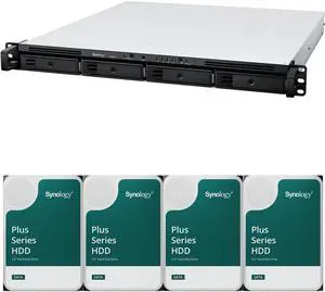 Synology RS822+ AMD Ryzen V1500B 4-Bay NAS 2GB RAM 48TB (4 x 12TB) of Synology Plus NAS Drives Fully Assembled and Tested By CustomTechSales