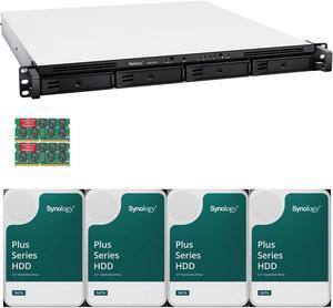 Synology RS822RP+ AMD Ryzen V1500B 4-Bay NAS 8GB RAM 32TB (4 x 8TB) of Synology Plus NAS Drives Fully Assembled and Tested By CustomTechSales