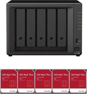 Synology DS1522+ 5-Bay NAS with 8GB RAM and 15TB (5 x 3TB) of Western Digital Red Plus Drives Fully Assembled and Tested By CustomTechSales