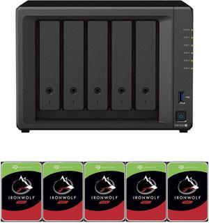Synology DS1522+ 5-Bay NAS with 8GB RAM and 20TB (5 x 4TB) of Seagate Ironwolf NAS Drives Fully Assembled and Tested By CustomTechSales
