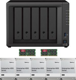 Synology DS1522+ 5-Bay NAS with 16GB RAM and 20TB (5 x 4TB) of Synology Enterprise Drives Fully Assembled and Tested By CustomTechSales