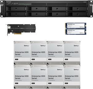 Synology RS1221+ RackStation with 4GB RAM, 800GB (2x400GB) Synology Cache 10GbE and 32TB (8 x 4TB) of Synology Enterprise Drives Fully Assembled and Tested By CustomTechSales