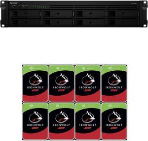 Synology RS1221RP+ RackStation with 4GB RAM and 32TB (8 x 4TB) of Seagate Ironwolf NAS Drives Fully Assembled and Tested By CustomTechSales