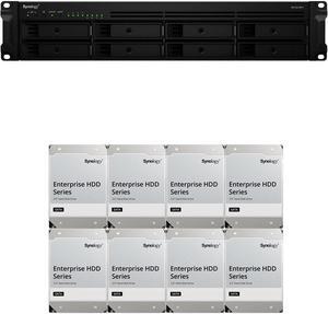 Synology RS1221RP+ RackStation with 4GB RAM and 32TB (8 x 4TB) of Synology Enterprise Drives Fully Assembled and Tested By CustomTechSales