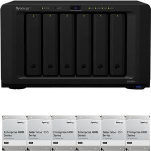 Synology DS1621+ 6-Bay NAS with 4GB RAM and 24TB (6 x 4TB) of Synology Enterprise Drives Fully Assembled and Tested By CustomTechSales