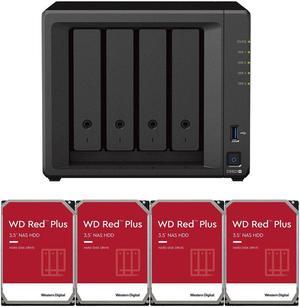Synology DS923+ Dual-Core 4-Bay NAS, 4GB RAM, 12TB (4 x 3TB) of Western Digital Red Plus Drives Fully Assembled and Tested By CustomTechSales