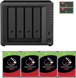 Synology DS923+ Dual-Core 4-Bay NAS, 16GB RAM, 16TB (4 x 4TB) of Seagate Ironwolf NAS Drives Fully Assembled and Tested By CustomTechSales