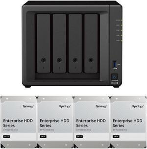 Synology DS923+ Dual-Core 4-Bay NAS, 4GB RAM, 16TB (4 x 4TB) of Synology Enterprise Drives Fully Assembled and Tested By CustomTechSales