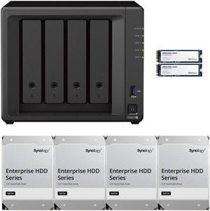 Synology DS923+ Dual-Core 4-Bay NAS, 4GB RAM, 16TB (4 x 4TB) of Synology Enterprise Drives and 800GB (2 x 400GB) Synology Cache Fully Assembled and Tested By CustomTechSales Synology DS923+ Dual-Core 4-Bay NAS, 4GB RAM, 16TB (4 x 4TB) of Synology Enterprise Drives and 800GB (2 x 400GB) Synology Cache Fully Assembled and Tested By CustomTechSales