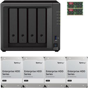 Synology DS923+ Dual-Core 4-Bay NAS, 16GB RAM, 64TB (4 x 16TB) of Synology Enterprise Drives Fully Assembled and Tested By CustomTechSales