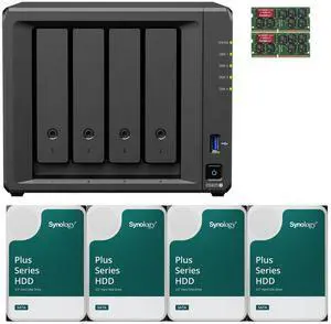 Synology DS925+ Quad-Core 4-Bay NAS with 16GB RAM and 48TB (4 x 12TB) of Synology Plus Drives Fully Assembled and Tested By CustomTechSales Synology DS925+ Quad-Core 4-Bay NAS with 16GB RAM and 48TB (4 x 12TB) of Synology Plus Drives Fully Assembled and Tested By CustomTechSales