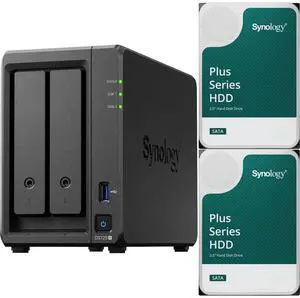 Synology DS725+ Dual-Core 2-Bay NAS with 4GB RAM and 4TB (2 x 2TB) of Synology Plus Drives Fully Assembled and Tested By CustomTechSales Synology DS725+ Dual-Core 2-Bay NAS with 4GB RAM and 4TB (2 x 2TB) of Synology Plus Drives Fully Assembled and Tested By CustomTechSales
