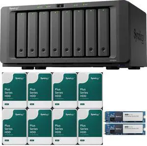Synology DS1825+ Quad-Core 8-Bay NAS with 8GB RAM and 96TB (8 x 12TB) of Synology Plus Drives and 3.2TB (2 x 1.6TB) Synology Cache Fully Assembled and Tested By CustomTechSales Synology DS1825+ Quad-Core 8-Bay NAS with 8GB RAM and 96TB (8 x 12TB) of Synology Plus Drives and 3.2TB (2 x 1.6TB) Synology Cache Fully Assembled and Tested By CustomTechSales