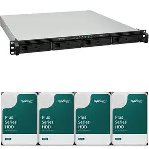 Synology RS826+ AMD Ryzen V1500B 4-Bay NAS 4GB RAM and 32TB (4 x 8TB) of Synology Plus NAS Drives Fully Assembled and Tested By CustomTechSales Synology RS826+ AMD Ryzen V1500B 4-Bay NAS 4GB RAM and 32TB (4 x 8TB) of Synology Plus NAS Drives Fully Assembled and Tested By CustomTechSales