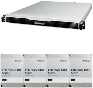 Synology RS1626xs+ Intel Xeon D-1726 4-Bay NAS 16GB RAM and 48TB (4 x 12TB) of Synology Enterprise NAS Drives Fully Assembled and Tested By CustomTechSales Synology RS1626xs+ Intel Xeon D-1726 4-Bay NAS 16GB RAM and 48TB (4 x 12TB) of Synology Enterprise NAS Drives Fully Assembled and Tested By CustomTechSales