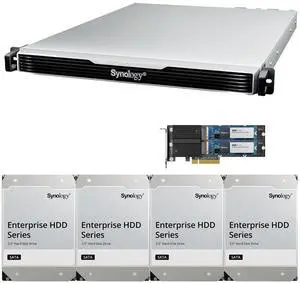 Synology RS1626xs+ Intel Xeon D-1726 4-Bay NAS 16GB RAM, 3.2TB(2x1.6TB) Cache, and 64TB (4 x 16TB) of Synology Enterprise NAS Drives Fully Assembled and Tested By CustomTechSales Synology RS1626xs+ Intel Xeon D-1726 4-Bay NAS 16GB RAM, 3.2TB(2x1.6TB) Cache, and 64TB (4 x 16TB) of Synology Enterprise NAS Drives Fully Assembled and Tested By CustomTechSales