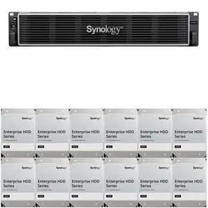 Synology RS3626xs Intel Xeon D-1726 12-Bay NAS 8GB RAM and 288TB (12 x 24TB) of Synology Enterprise NAS Drives Fully Assembled and Tested By CustomTechSales Synology RS3626xs Intel Xeon D-1726 12-Bay NAS 8GB RAM and 288TB (12 x 24TB) of Synology Enterprise NAS Drives Fully Assembled and Tested By CustomTechSales
