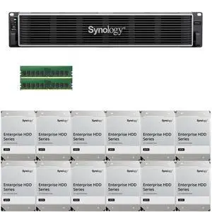Synology RS3626xs Intel Xeon D-1726 12-Bay NAS 16GB RAM and 96TB (12 x 8TB) of Synology Enterprise NAS Drives Fully Assembled and Tested By CustomTechSales Synology RS3626xs Intel Xeon D-1726 12-Bay NAS 16GB RAM and 96TB (12 x 8TB) of Synology Enterprise NAS Drives Fully Assembled and Tested By CustomTechSales