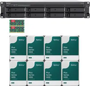 Synology RS1226rp+ AMD Ryzen V1500B 8-Bay NAS 16GB RAM and 32TB (8 x 4TB) of Synology Plus NAS Drives Fully Assembled and Tested By CustomTechSales Synology RS1226rp+ AMD Ryzen V1500B 8-Bay NAS 16GB RAM and 32TB (8 x 4TB) of Synology Plus NAS Drives Fully Assembled and Tested By CustomTechSales