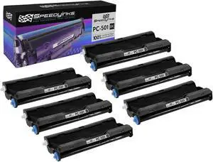 Speedy Inks - 6PK Brother PC501 Compatible Fax Cartridge with Roll Speedy Inks - 6PK Brother PC501 Compatible Fax Cartridge with Roll