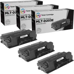LD Products Compatible Toner Cartridge Replacement for Samsung MLT-D203E Extra High Yield (Black, 3-Pack)